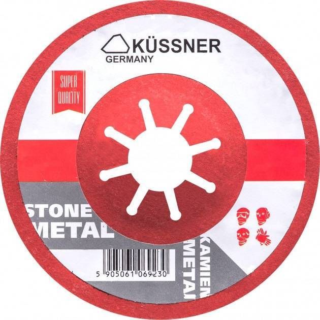 Напіввеластичний шліфувальний круг 125 мм x 22,2 мм x 36 мм GRONE