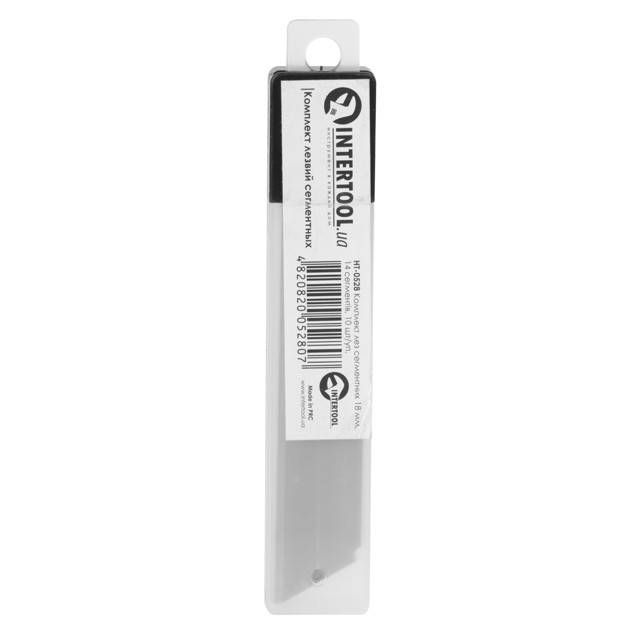 Комплект лез сегментних, 18 мм, 14 сегментів, 10 шт. INTERTOOL HT-0528