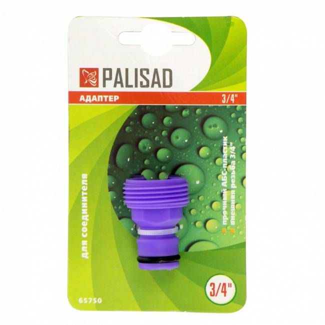 Адаптер пластмасовий, 3/4", зовнішнє різьблення PALISAD
