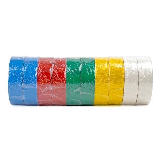 Стрічка ізоляційна 0.15мм*17мм*10м кольорова INTERTOOL IT-0014