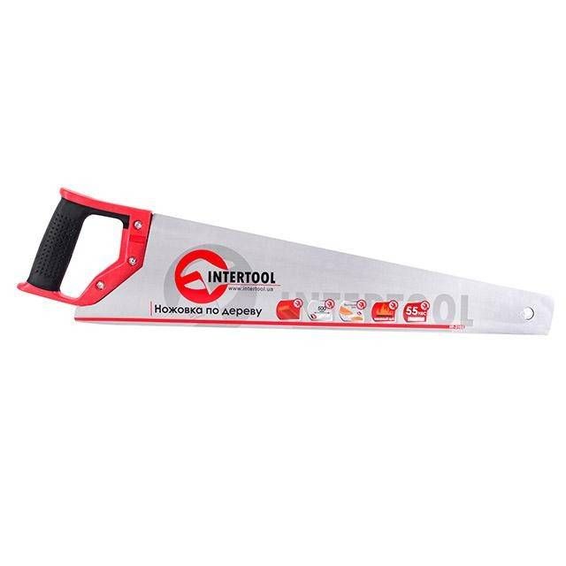Ножівка по деревині, 500 мм, з гартованим зубом, 55 HRC INTERTOOL HT-3103