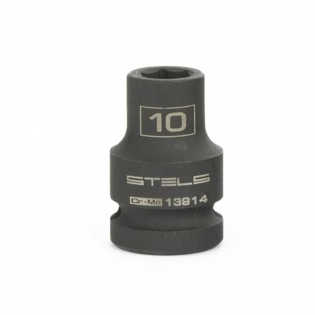 Головка утакрна шестигранна, 10 мм, 1/2, CrMo Stels