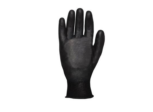 34007 арт. Рукавички MicroFlex BP трикотажні чорні з поліуретановим покриттям, неповний облив, розмір 10