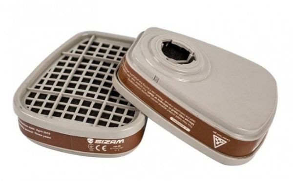 35025 арт. Фільт-трапеція до напівмаски для захисту від: органічних газів та парів (компл 2 шт)/PROFILTR 6051 A1