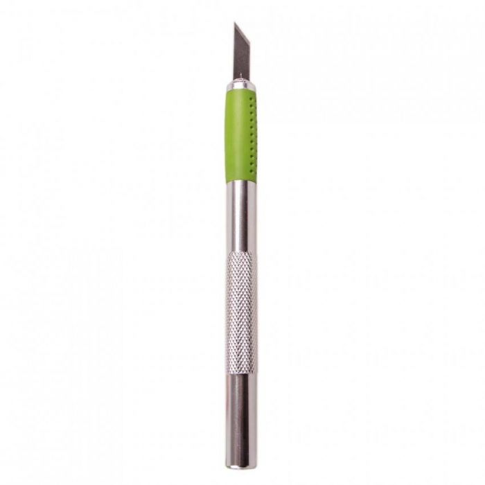 Alloid. Ніж-скальпель для вирізування зі змінними лезами, сталь SK5 (6шт) (НА-1825)