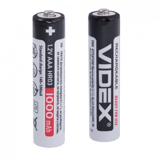 Акум. VIDEX HR03 / AAA R03, 600mAh блістер / 2шт.