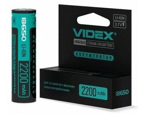 Акум.VIDEX Li-ion 18650 3000Ah із захистом (кор.)