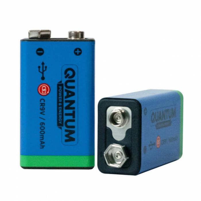 Акумулятор літій-іонний Quantum USB Li-ion CR9V, 600mAh plastic case ,1шт/уп (032028)