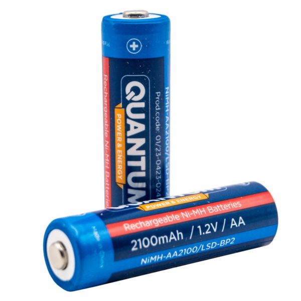 Акумулятор Ni-MH з низьким саморозрядом (LSD) Quantum 2100mAh AA, 2шт/уп blister (012028)