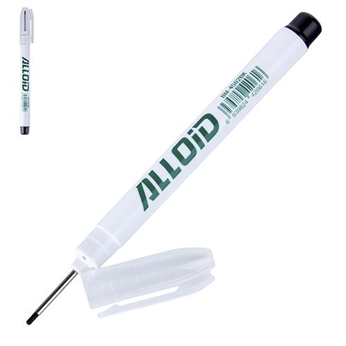 Alloid. Маркер будівельний з довгим носиком, чорний Alloid. Маркер будівельний з довгим носиком, чорний