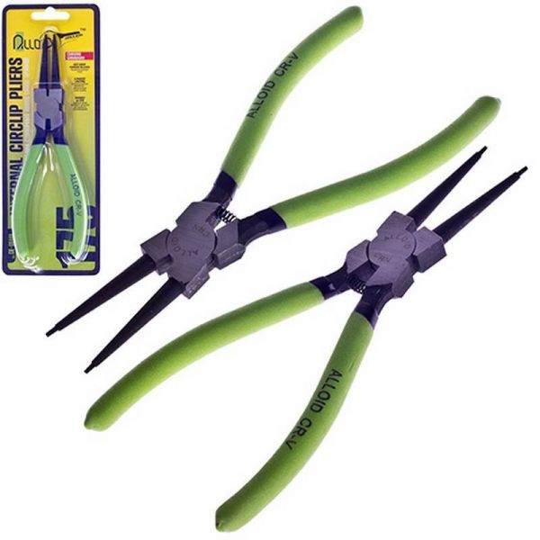 Alloid. Щипці для стопорних кілець стиск прямий 175мм (СК-6044А)