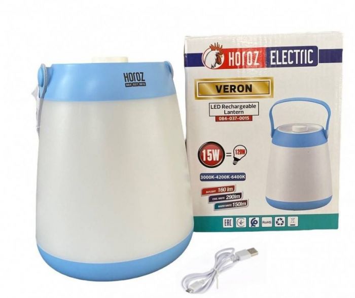 Аварійний ліхтар-світильник Horoz Electric LED VERON 15W (084-037-0015-010)