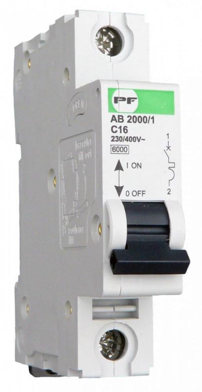 Автоматичний вимикач 16А ПФ City АВ2000/1С" 1р