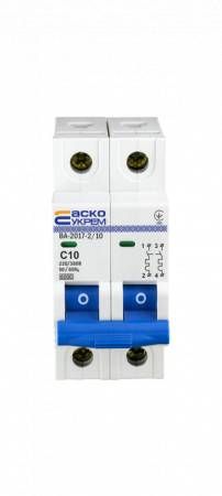 Автоматичний вимикач УкрЕМ ВА-2017/С 2р 10А АСКО