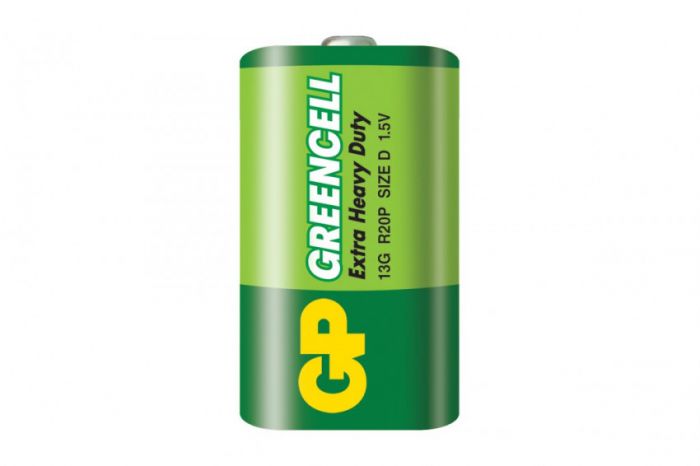 Батарейка GP GREENCELL 1.5V сольова ,13G-S2, R20,D
