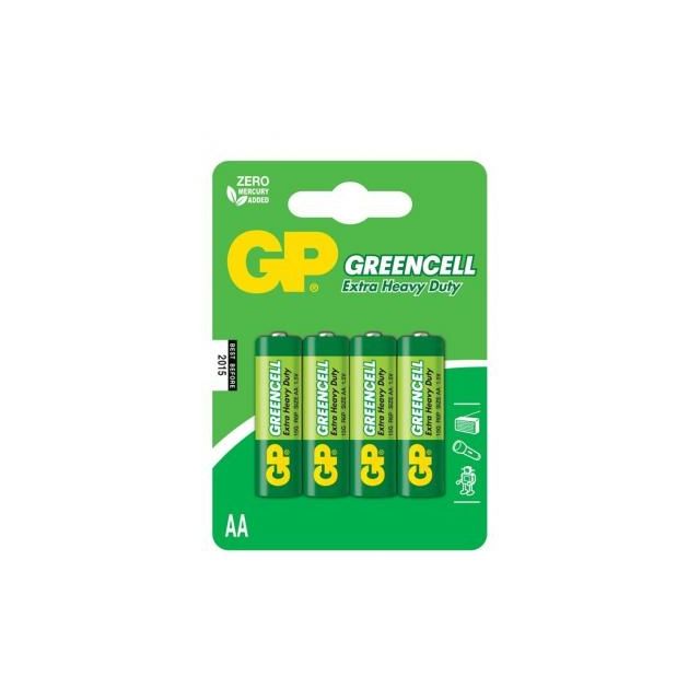 Батарейка GP GREENCELL 1.5V сольова 15G-2UE4, R6, AA блістер