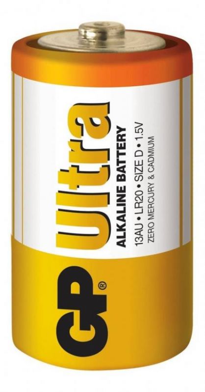 Батарейка GP ULTRA ALKALINE 1.5V 13AU-S2, LR20, D