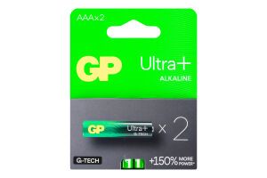 Батарейки AAА LR03 №GP24АUРETA21-2GSB2 Ultra+ Alkaline GP 2шт.