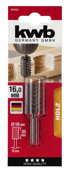 Бор-Фреза дерево циліндр 16х30мм KWB