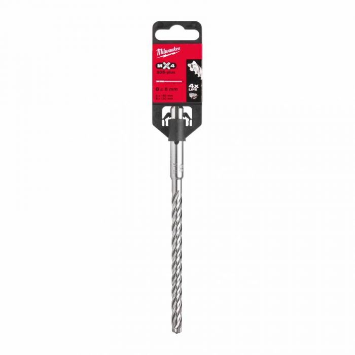 Бур SDS-PLUS MX4 MILWAUKEE, Ø8х165х100мм
