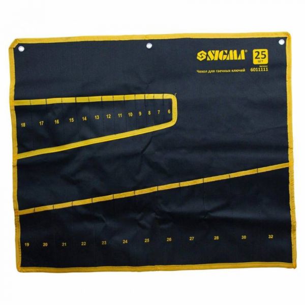 Чохол для гайкових ключів 25шт Sigma (6011111)