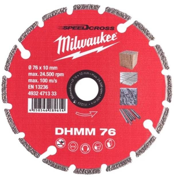 Диск алмазний MILWAUKEE DHММ 76; Ø76мм для M12 FCOT