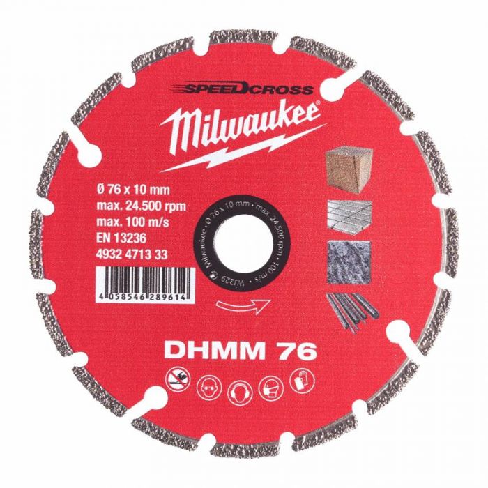 Диск алмазний MILWAUKEE DHММ 76; Ø76мм для M12 FCOT