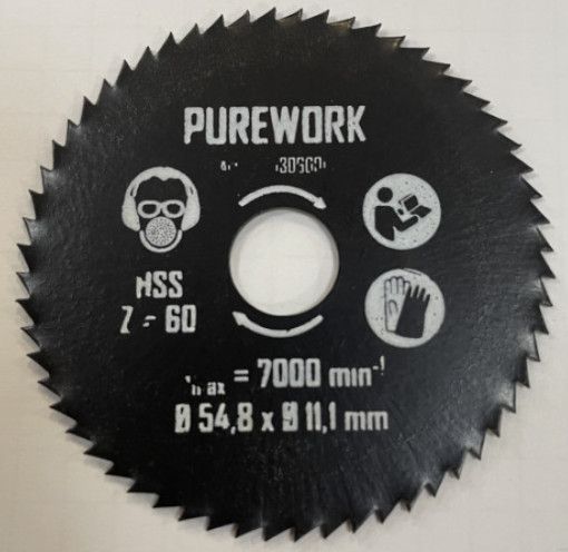 Диск металу HSS 54x11,1x60T Диск металу HSS 54x11,1x60T