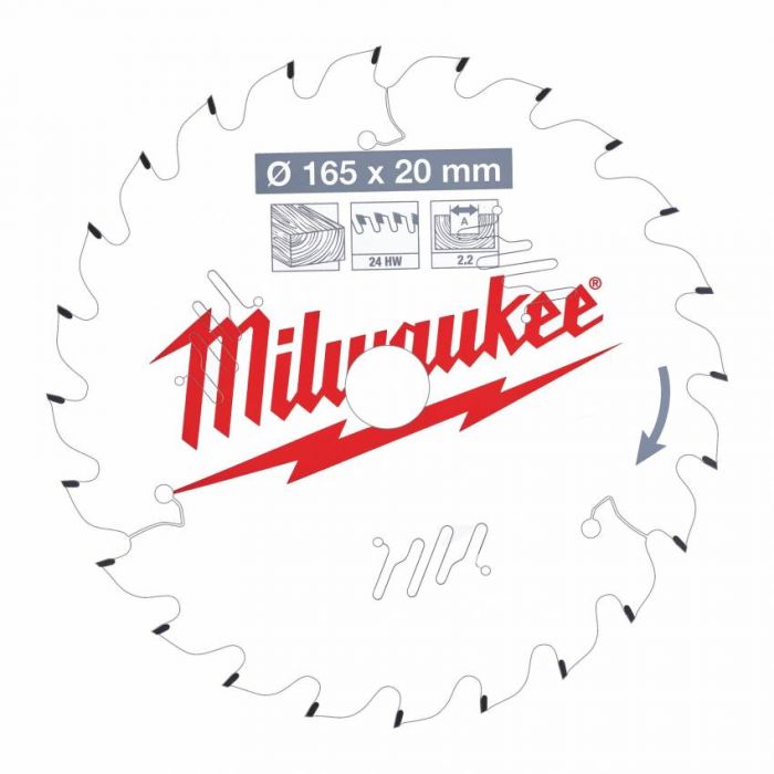 Диск пильний MILWAUKEE, Ø184/30мм, 48 зуб.