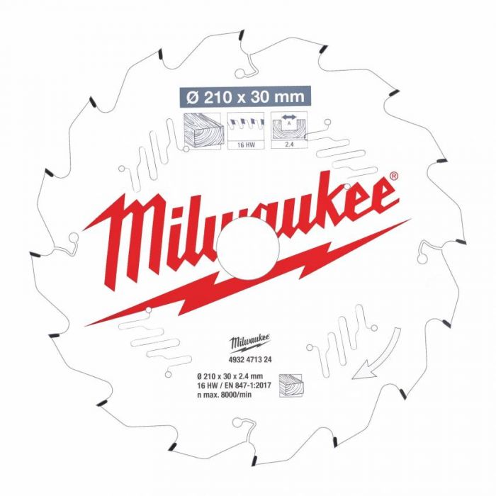 Диск пильний MILWAUKEE, Ø184/30мм, 48 зуб.