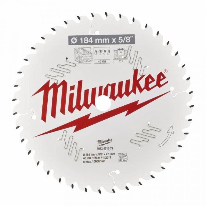 Диск пильний MILWAUKEE, Ø184/30мм, 48 зуб.