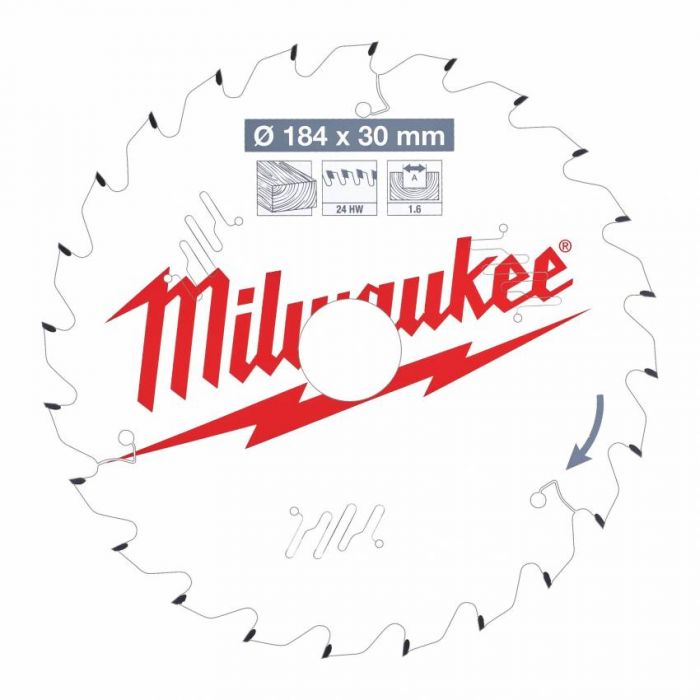 Диск пильний MILWAUKEE, Ø190/30/1,6мм