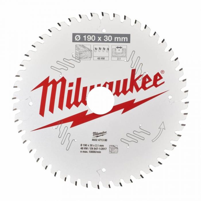 Диск пильний MILWAUKEE, Ø190/30/1,6мм