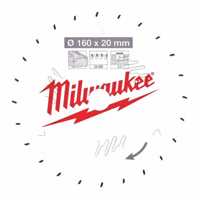 Диск пильний MILWAUKEE, Ø190/30/1,6мм