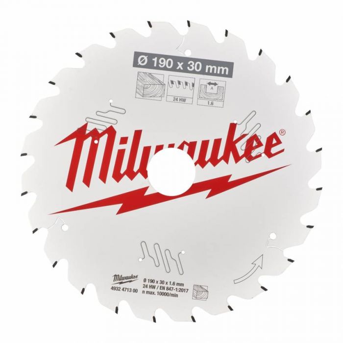 Диск пильний MILWAUKEE, Ø190/30/1,6мм