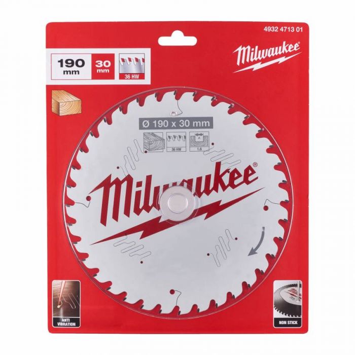 Диск пильний MILWAUKEE, Ø190/30/1,6мм