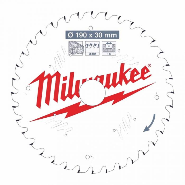 Диск пильний MILWAUKEE, Ø190/30/1,6мм