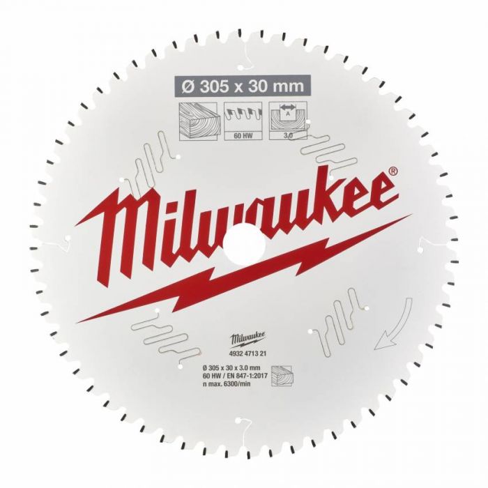 Диск пильний MILWAUKEE, Ø250/30мм, 40 зуб.