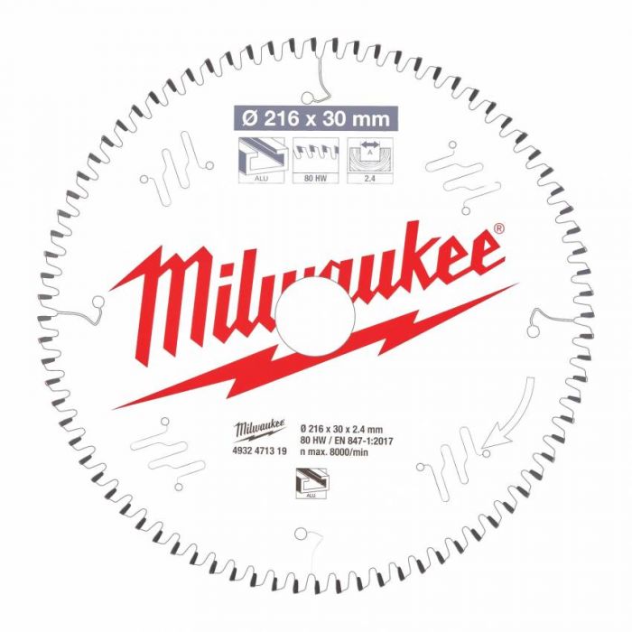 Диск пильний MILWAUKEE, Ø250/30мм, 40 зуб.