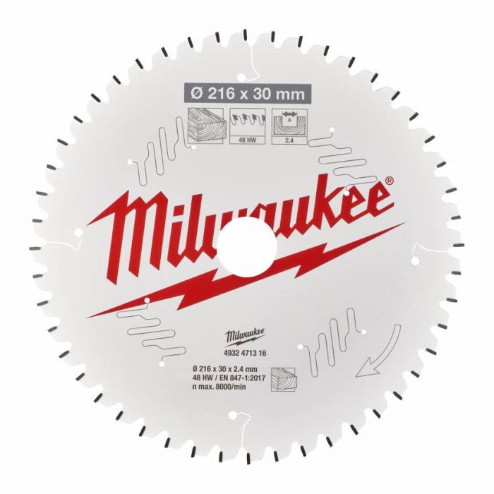 Диск пильний MILWAUKEE, Ø250/30мм, 40 зуб.