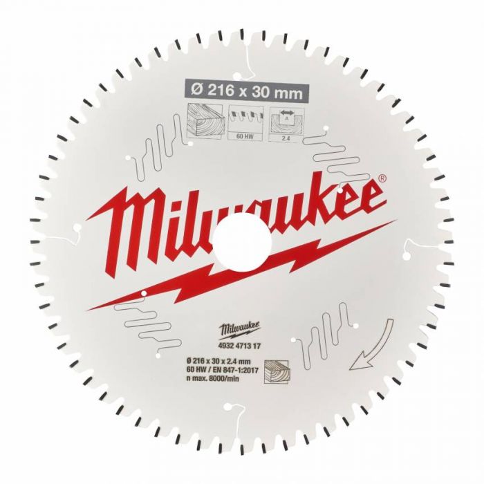 Диск пильний MILWAUKEE, Ø250/30мм, 40 зуб.