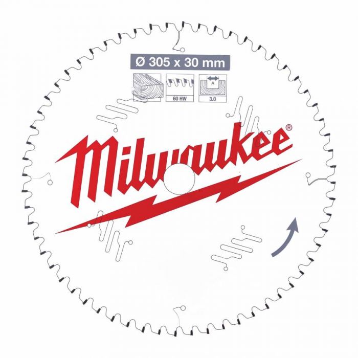 Диск пильний MILWAUKEE, Ø250/30мм, 40 зуб.