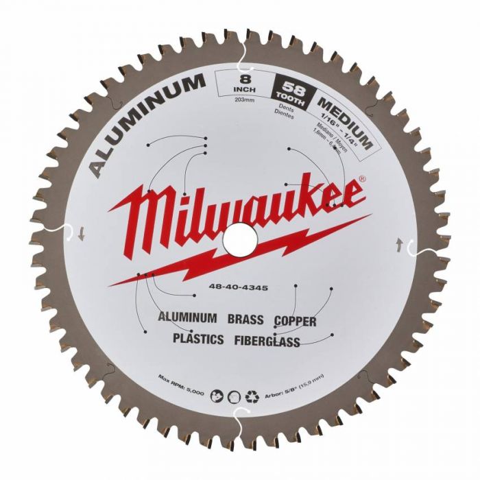 Диск пильний по металу MILWAUKEE, Ø203х15, 8мм, 50 зуб.