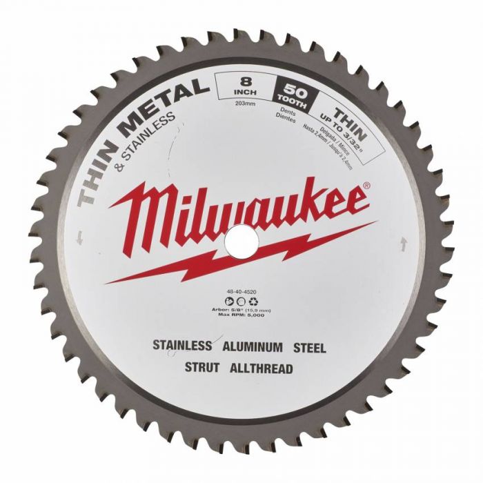 Диск пильний по металу MILWAUKEE, Ø203х15, 8мм, 50 зуб.