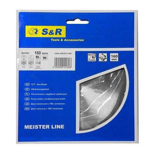 Диск пиляльний S & R Meister Sprinter 160x20x2,4 мм