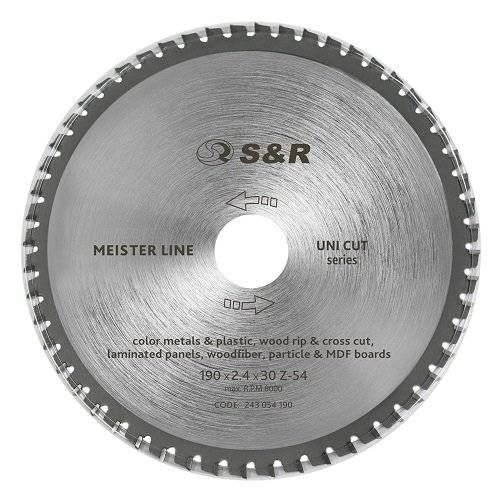 Диск пиляльний S & R Meister UniCut 190x30x2,4 мм