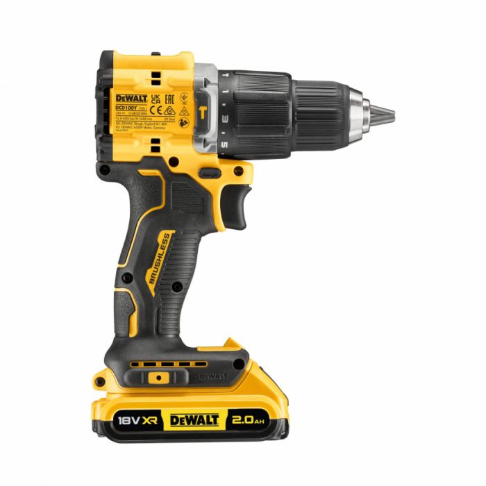 Дриль-шурупокрут 100 YEARS DeWALT DCD100YD2T