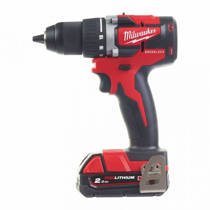 Дриль-шуруповерт акумуляторний MILWAUKEE, M18 CBLDD-0, 60Нм