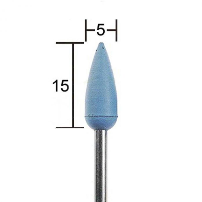 Еластичні полірувальні насадки, 5 шт., Куля, даїм. 22 мм