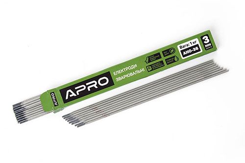 Електроди зварювальні АНО-36 1кг 3мм APRO